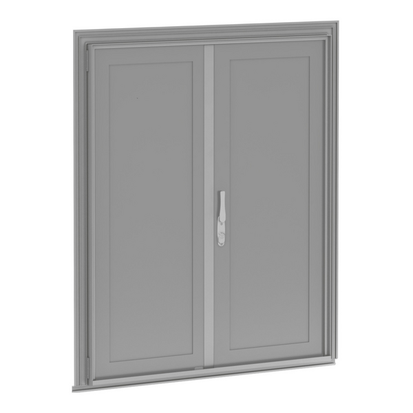 Faltschiebeladen aus Aluminium - Zarge