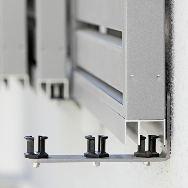Schiebeladen aus Aluminium