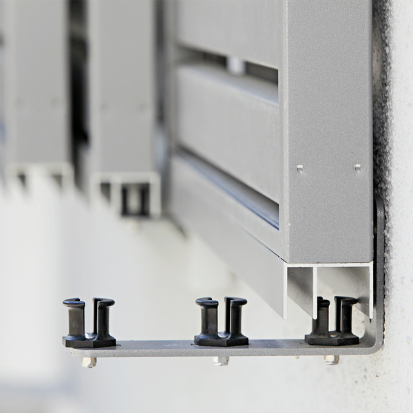 Schiebeladen aus Aluminium