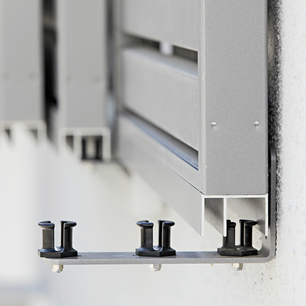 Schiebeladen aus Aluminium