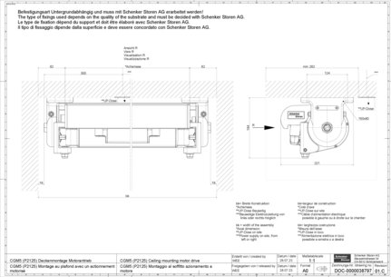 CGM5 (P2125) Deckenmontage Motorantrieb