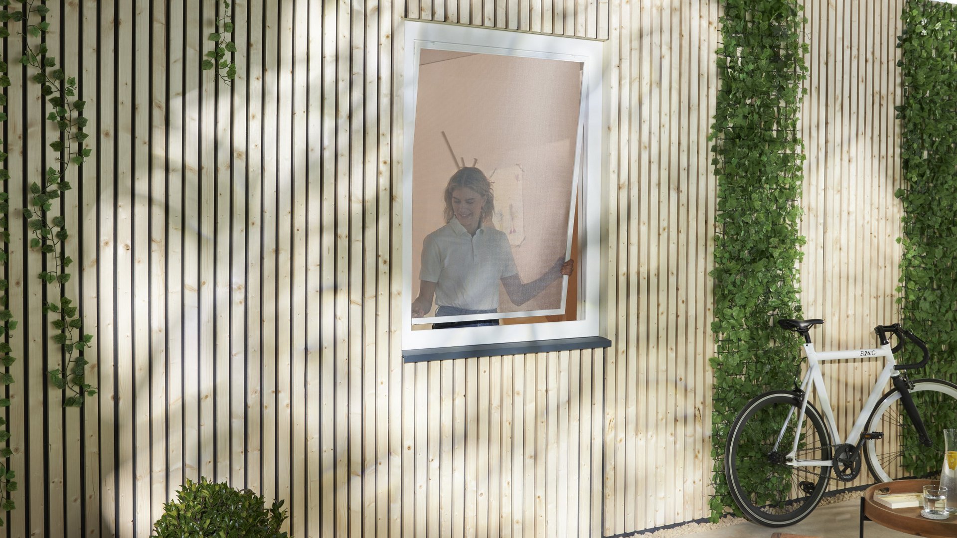 Fliegengitter und Insektenschutz als Spannrahmen