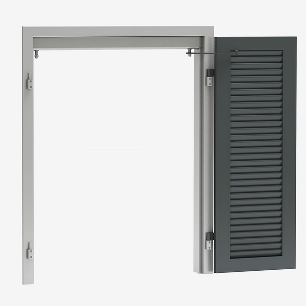 Klappladen aus Aluminium - Montagesystem