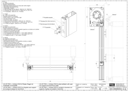 07_VS ZIP PRO L .OnSide (P2312) Pfosten Riegel mit Gusshalter mit Aluplatte
