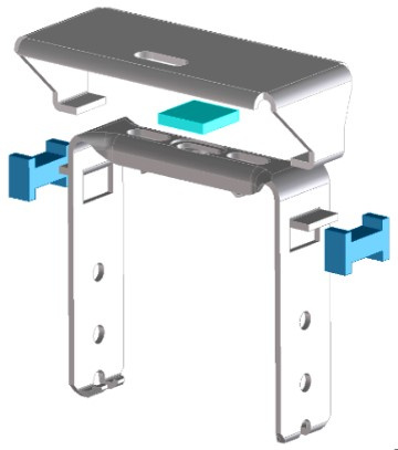Lamellenstoren - Option Schallschutz-Rahmenbügel 1