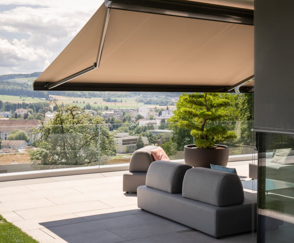 Ausrichtung der Terrasse