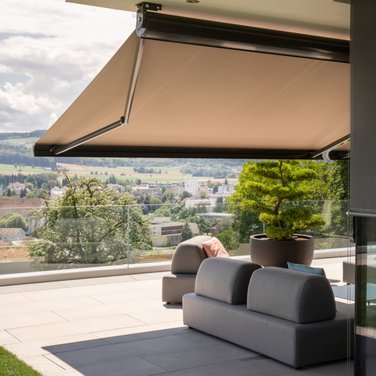 Ausrichtung der Terrasse