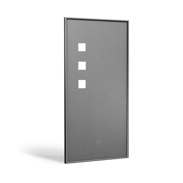 Schiebeladen aus Aluminium - geschlossene Lamellen