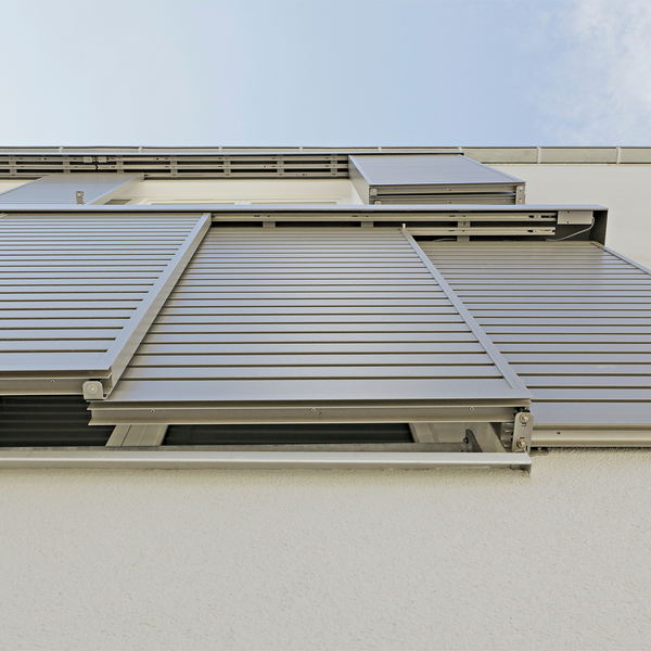 Schiebeladen aus Aluminium