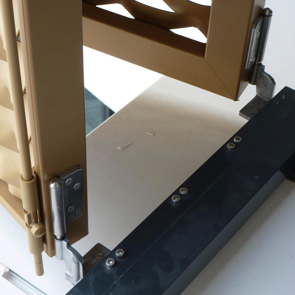 Faltschiebeladen aus Aluminium