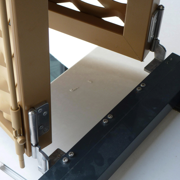 Faltschiebeladen aus Aluminium