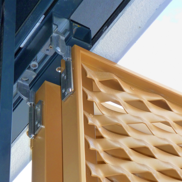 Faltschiebeladen aus Aluminium