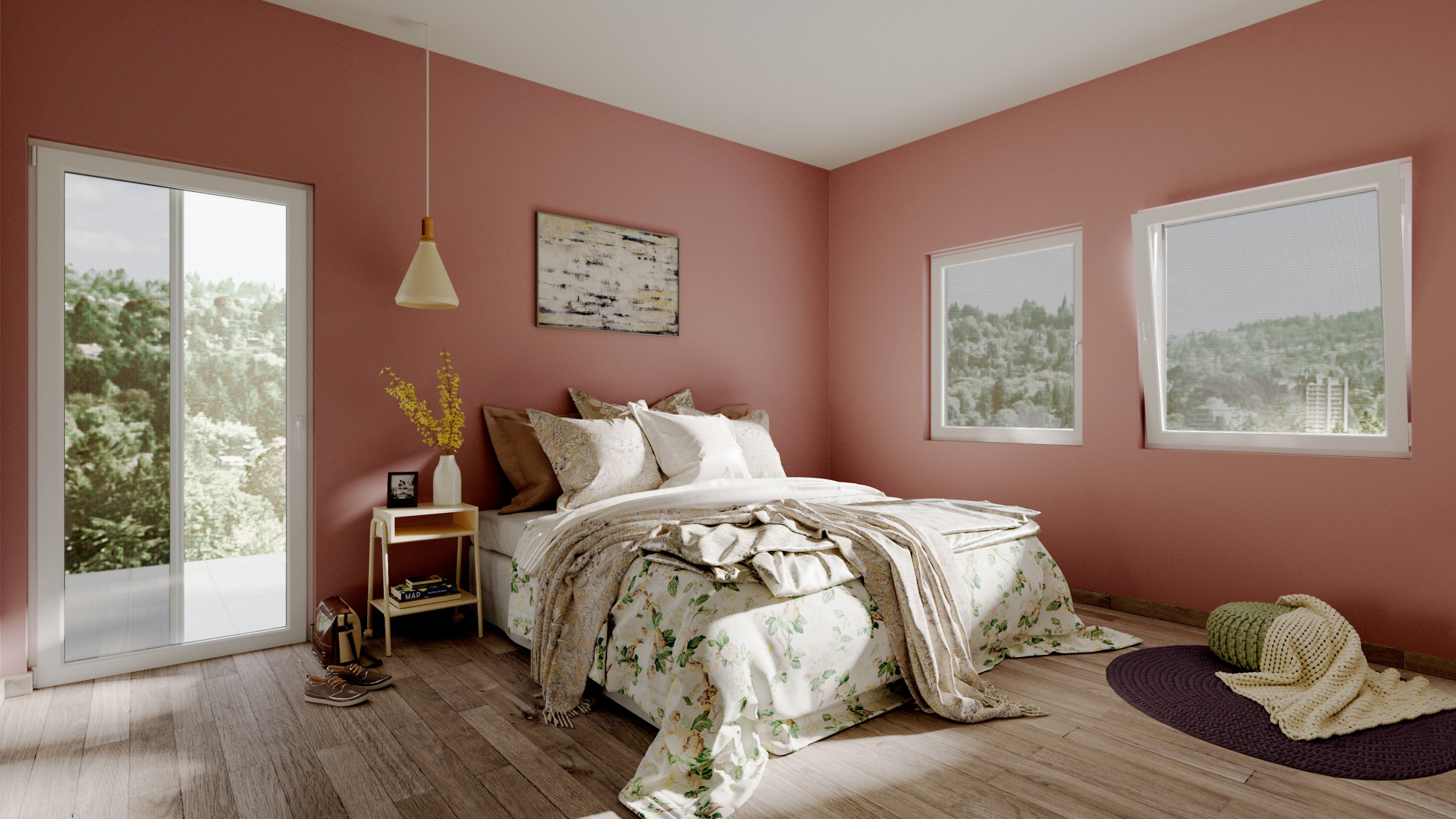 Fliegengitter und Insektenschutz im Schlafzimmer